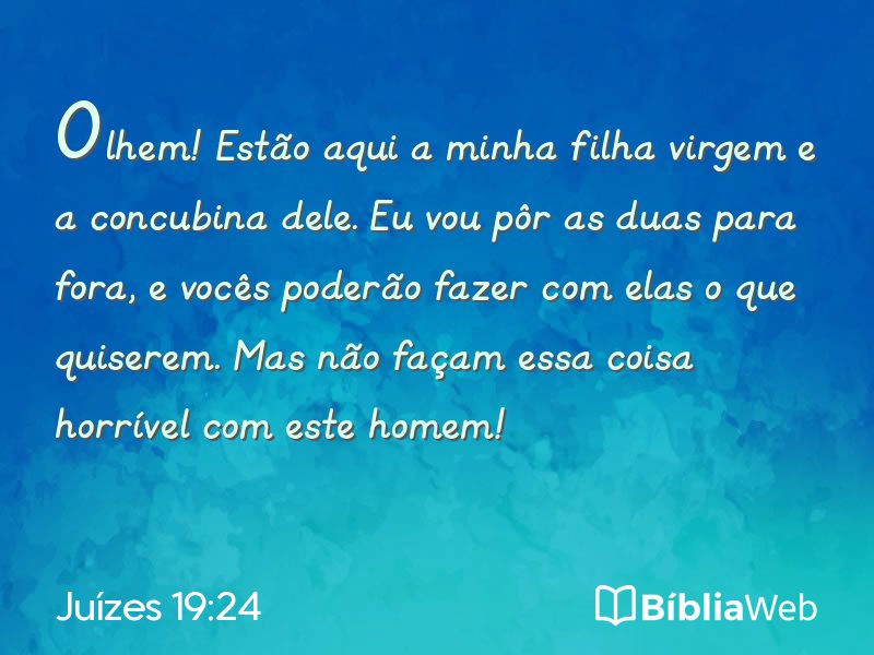 Juízes 19:24 em imagem para compartilhar