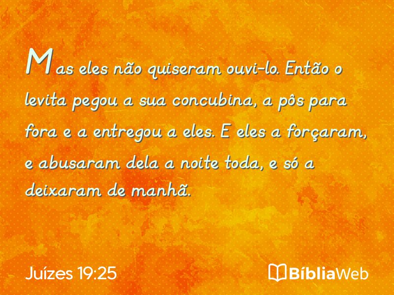 Juízes 19:25 em imagem para compartilhar