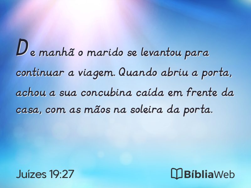 Juízes 19:27 em imagem para compartilhar