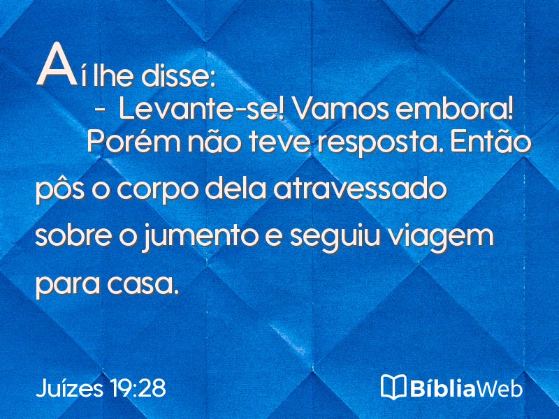 Juízes 19:28 em imagem para compartilhar