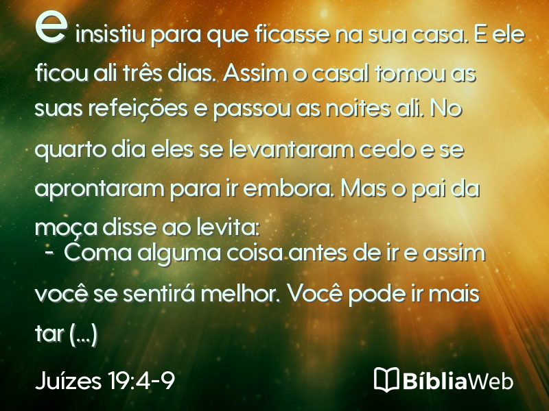 Juízes 19:4-9 em imagem para compartilhar