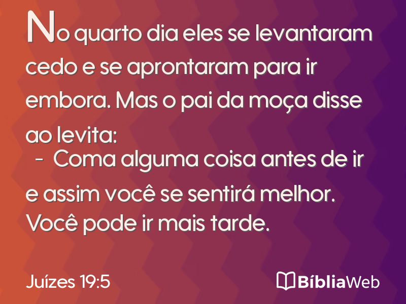 Juízes 19:5 em imagem para compartilhar