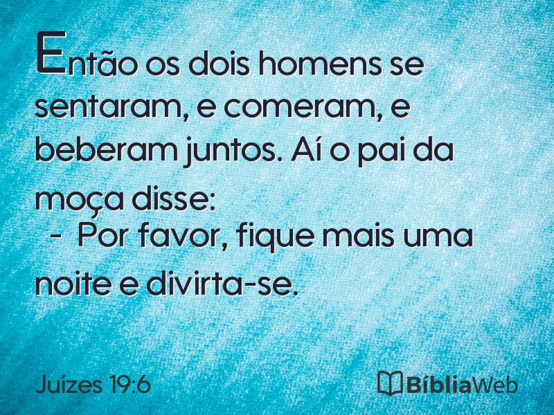 Juízes 19:6 em imagem para compartilhar