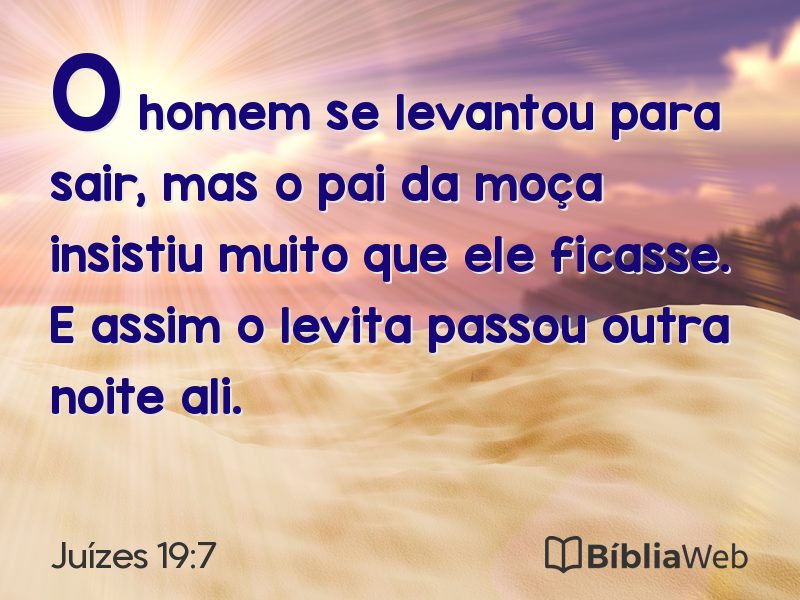 Juízes 19:7 em imagem para compartilhar