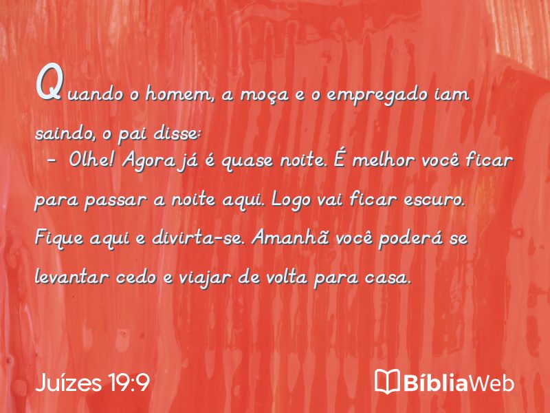 Juízes 19:9 em imagem para compartilhar