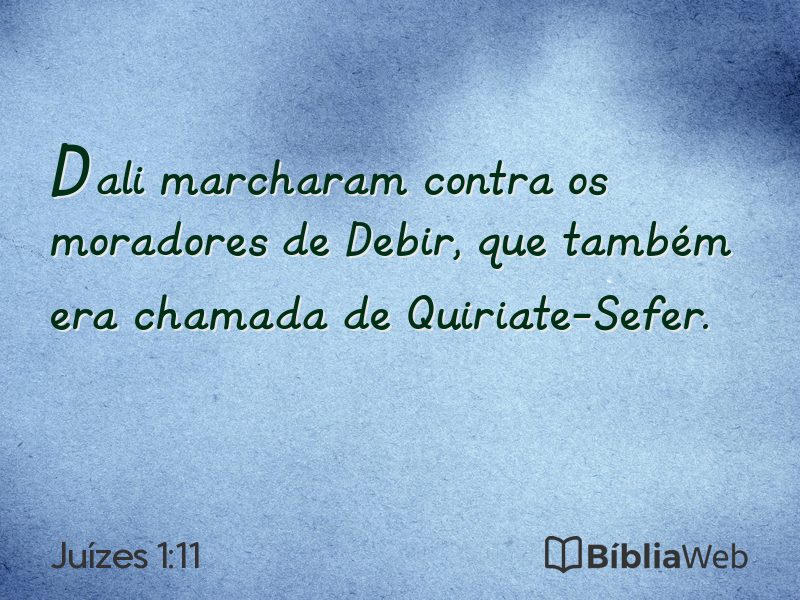 Juízes 1:11 em imagem para compartilhar