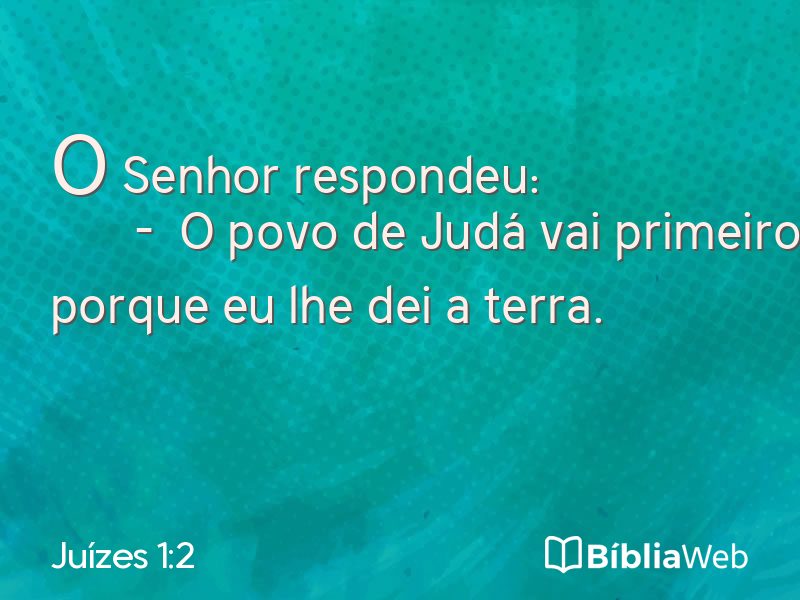 Juízes 1:2 em imagem para compartilhar