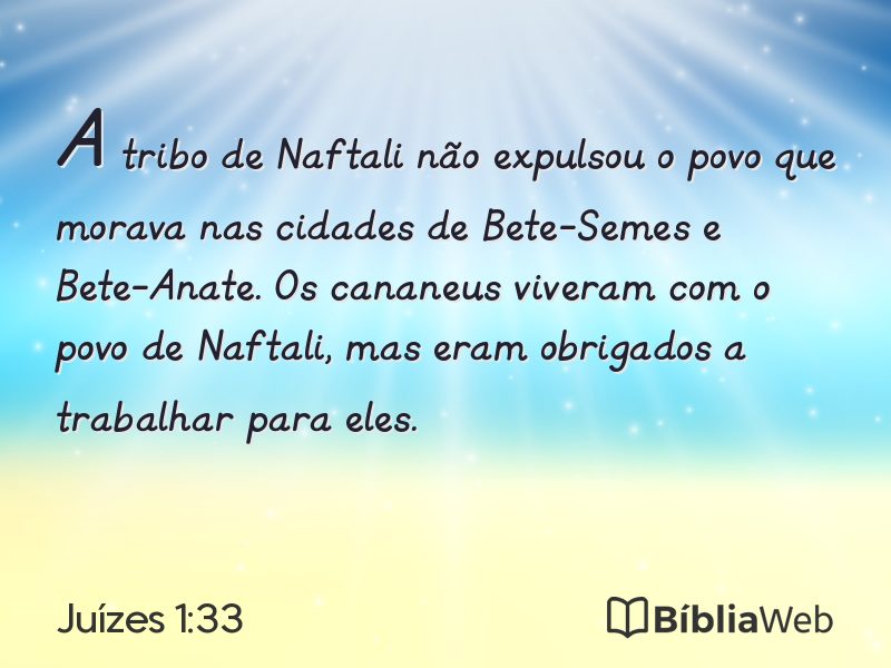 Juízes 1:33 em imagem para compartilhar