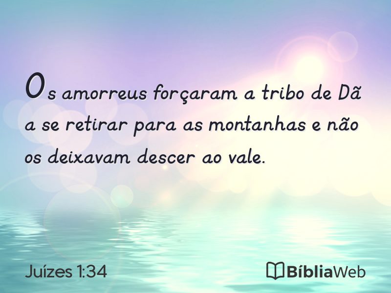 Juízes 1:34 em imagem para compartilhar