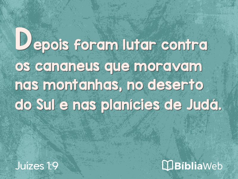 Juízes 1:9 em imagem para compartilhar