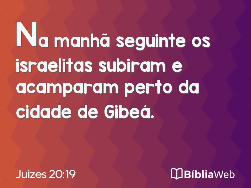 Juízes 20:19 em imagem para compartilhar