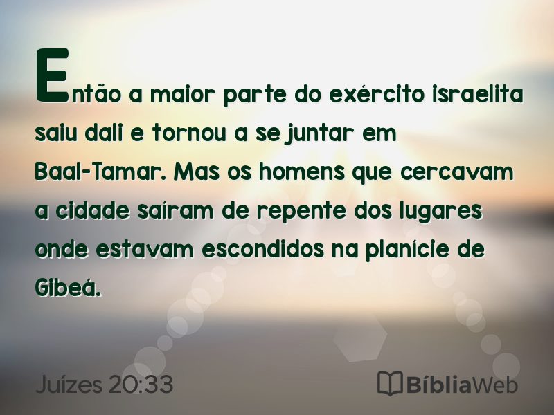Juízes 20:33 em imagem para compartilhar