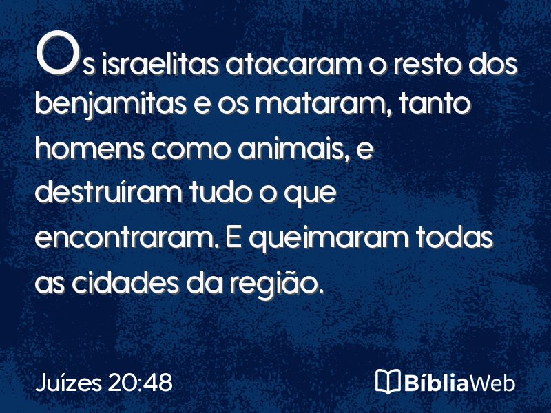 Juízes 20:48 em imagem para compartilhar