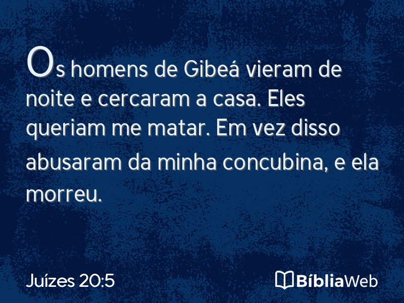 Juízes 20:5 em imagem para compartilhar