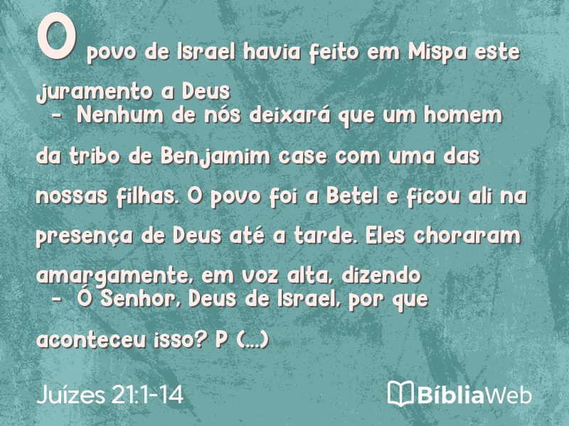 Juízes 21:1-14 em imagem para compartilhar