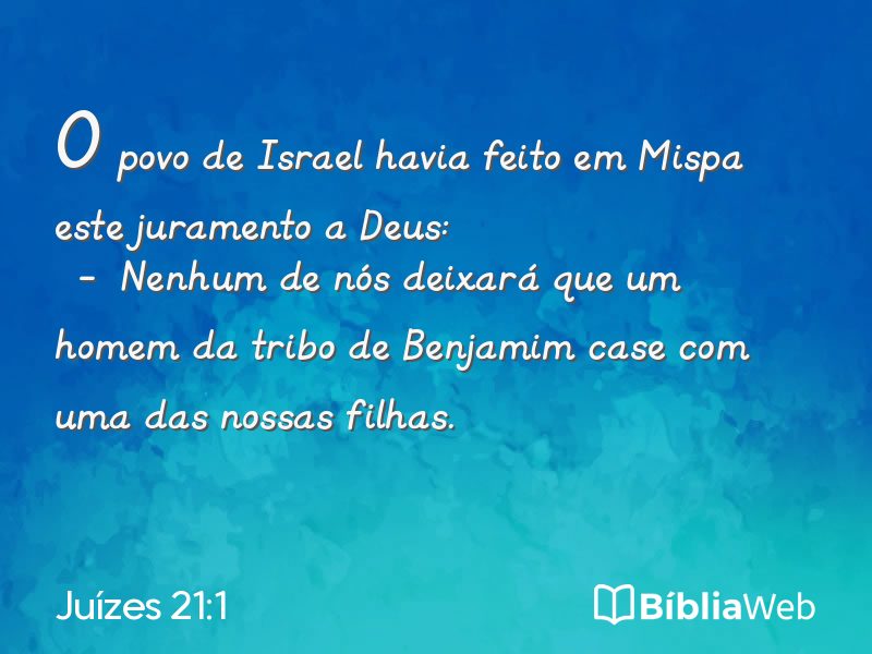 Juízes 21:1 em imagem para compartilhar