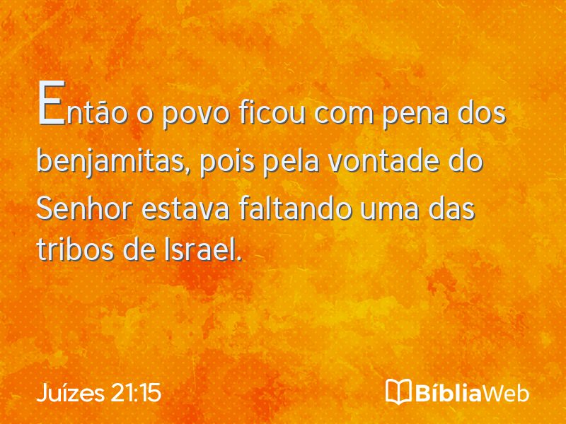 Juízes 21:15 em imagem para compartilhar