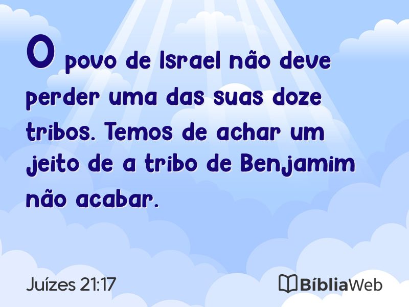 Juízes 21:17 em imagem para compartilhar