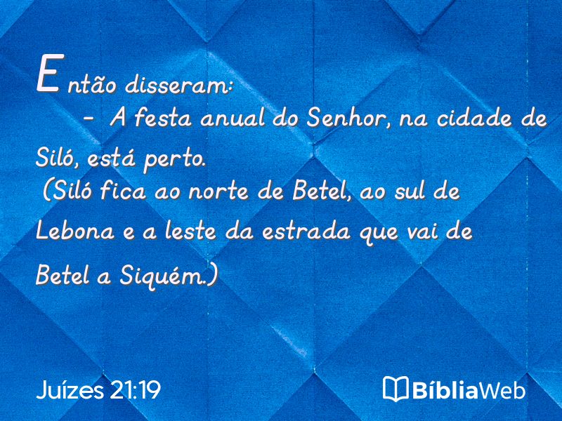 Juízes 21:19 em imagem para compartilhar