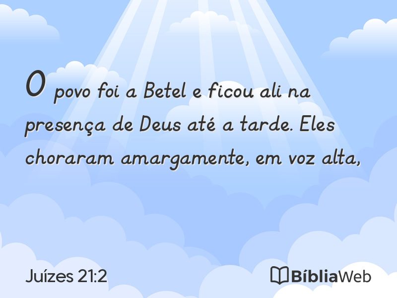 Juízes 21:2 em imagem para compartilhar