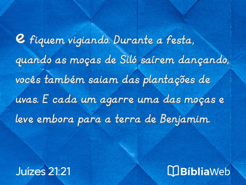 Juízes 21:21 em imagem para compartilhar