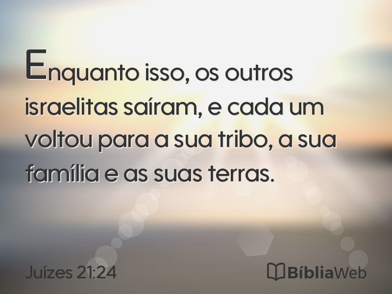 Juízes 21:24 em imagem para compartilhar