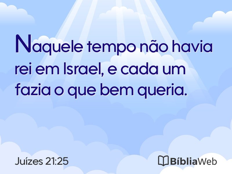 Juízes 21:25 em imagem para compartilhar