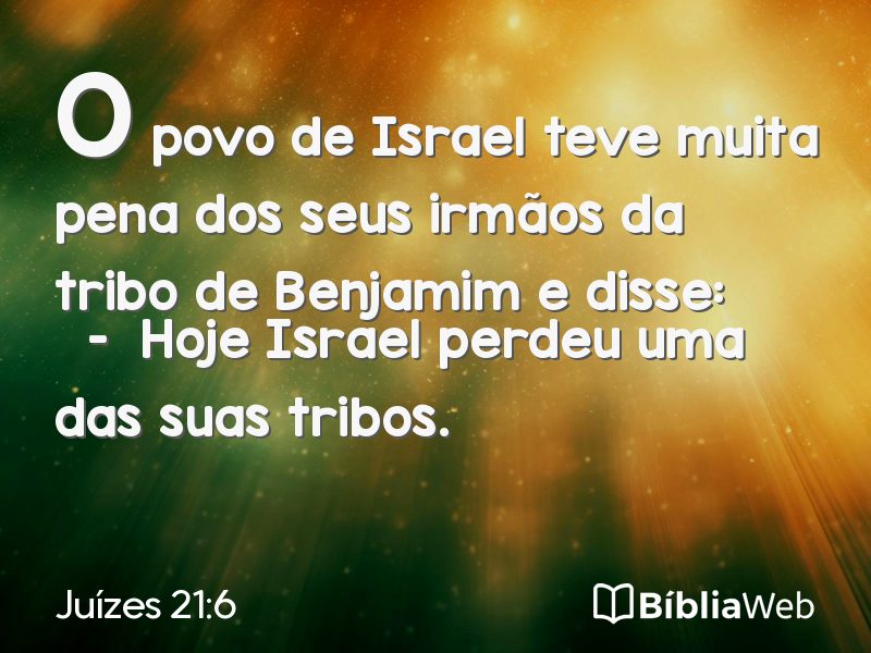 Juízes 21:6 em imagem para compartilhar
