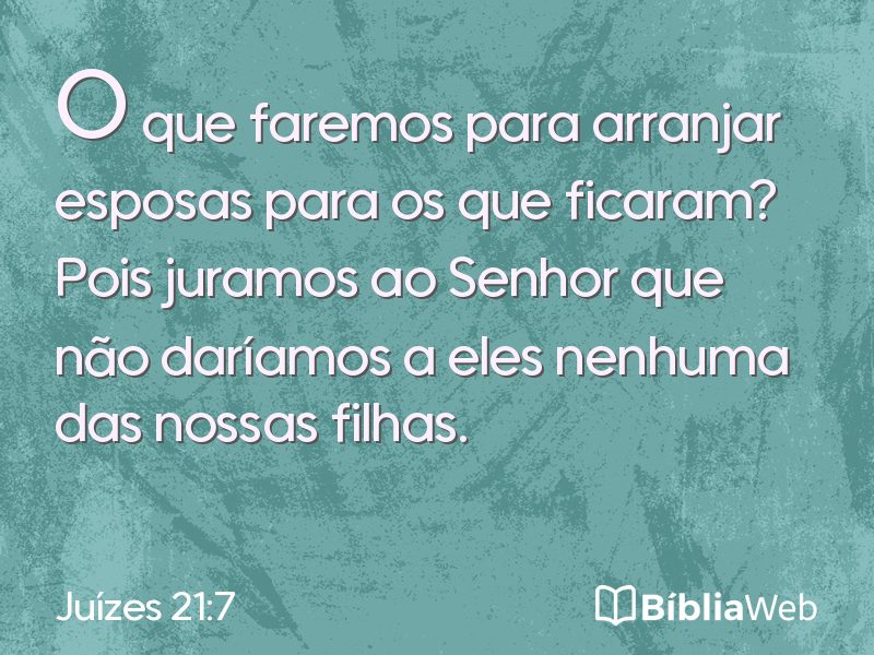 Juízes 21:7 em imagem para compartilhar