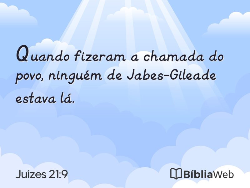 Juízes 21:9 em imagem para compartilhar