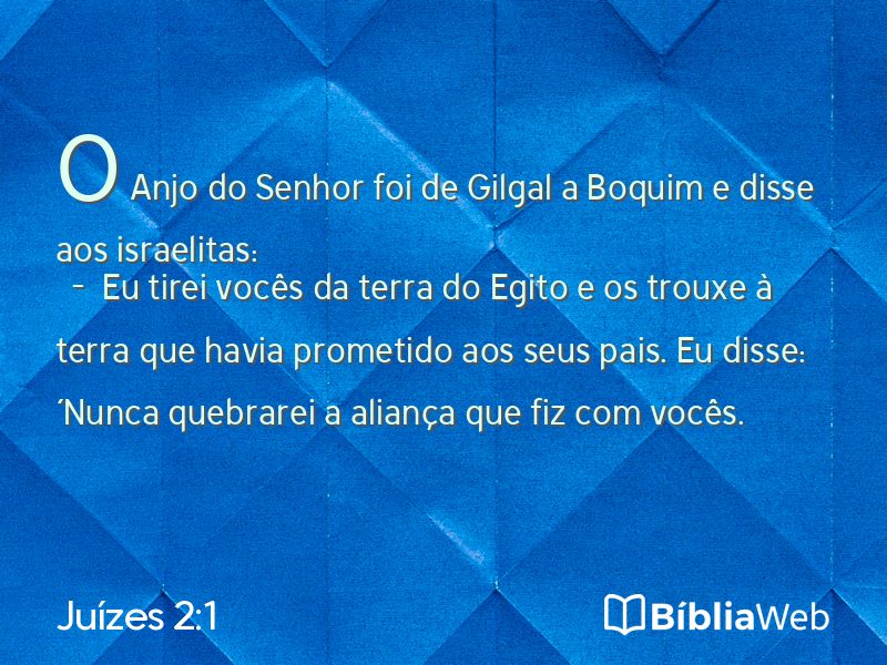 Juízes 2:1 em imagem para compartilhar
