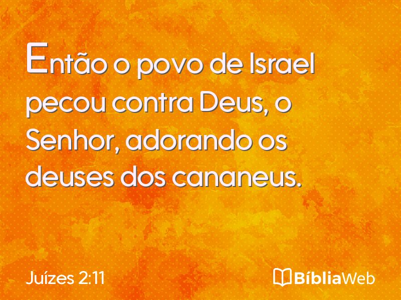 Juízes 2:11 em imagem para compartilhar