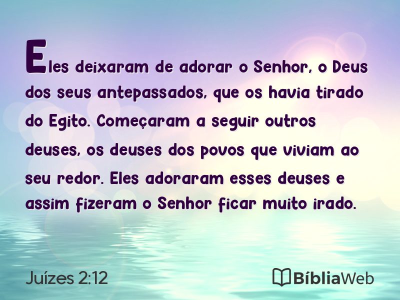 Juízes 2:12 em imagem para compartilhar