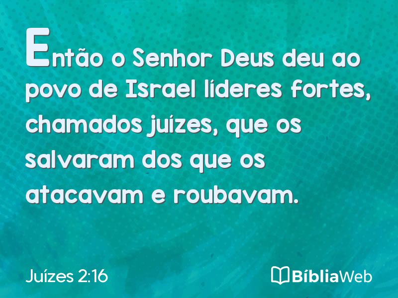 Juízes 2:16 em imagem para compartilhar