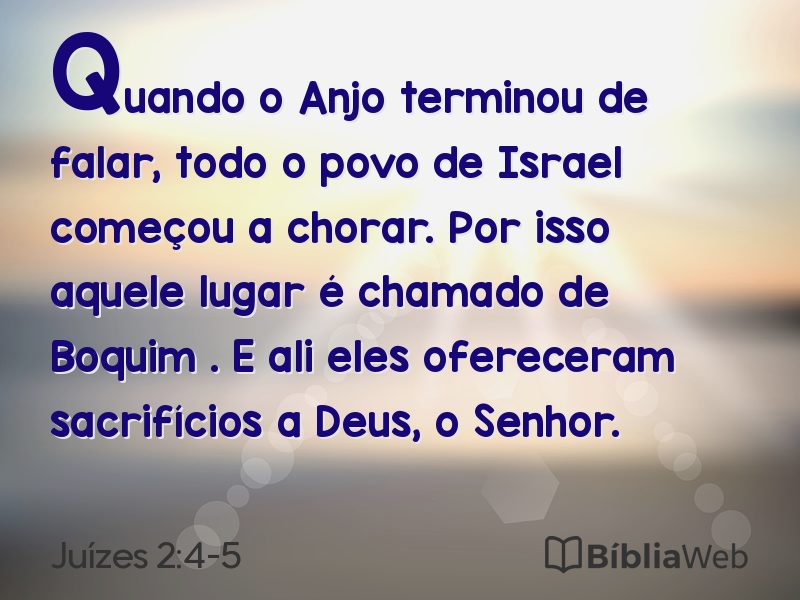 Juízes 2:4-5 em imagem para compartilhar