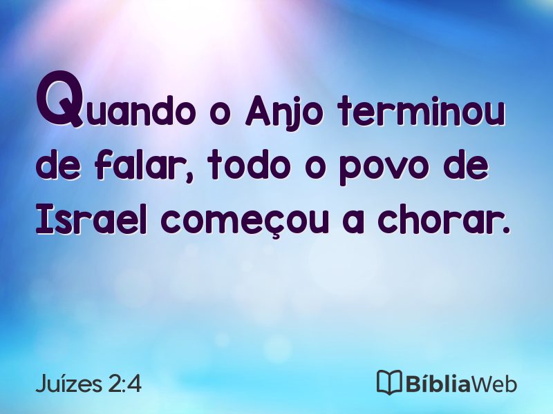 Juízes 2:4 em imagem para compartilhar