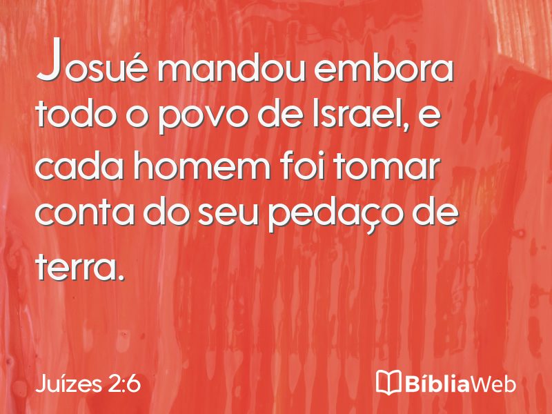 Juízes 2:6 em imagem para compartilhar