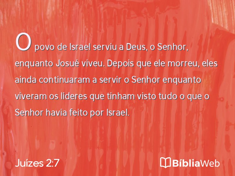 Juízes 2:7 em imagem para compartilhar
