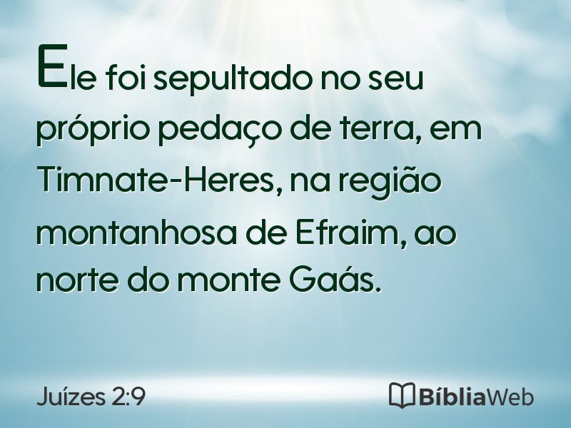 Juízes 2:9 em imagem para compartilhar