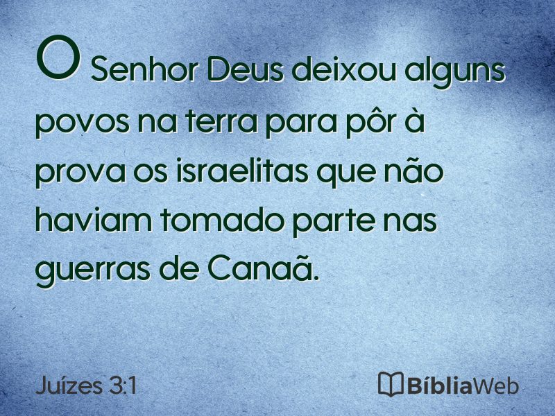 Juízes 3:1 em imagem para compartilhar