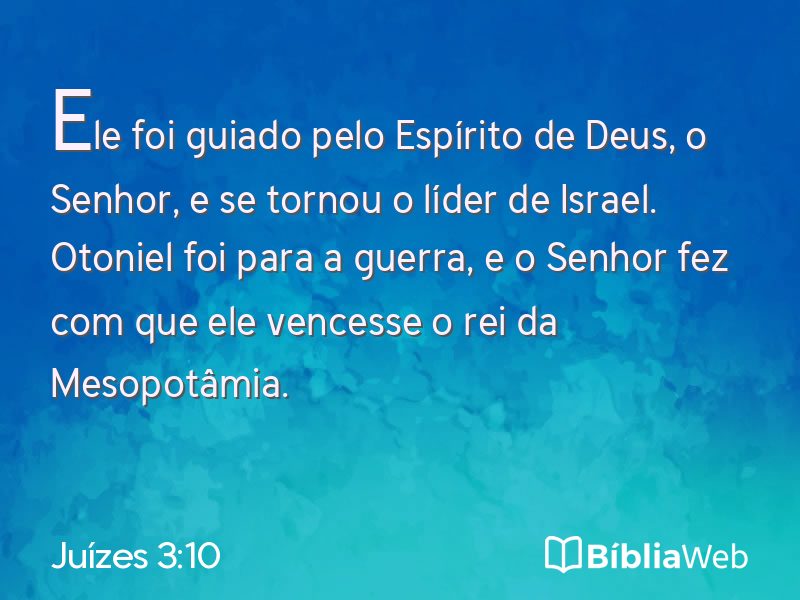 Juízes 3:10 em imagem para compartilhar