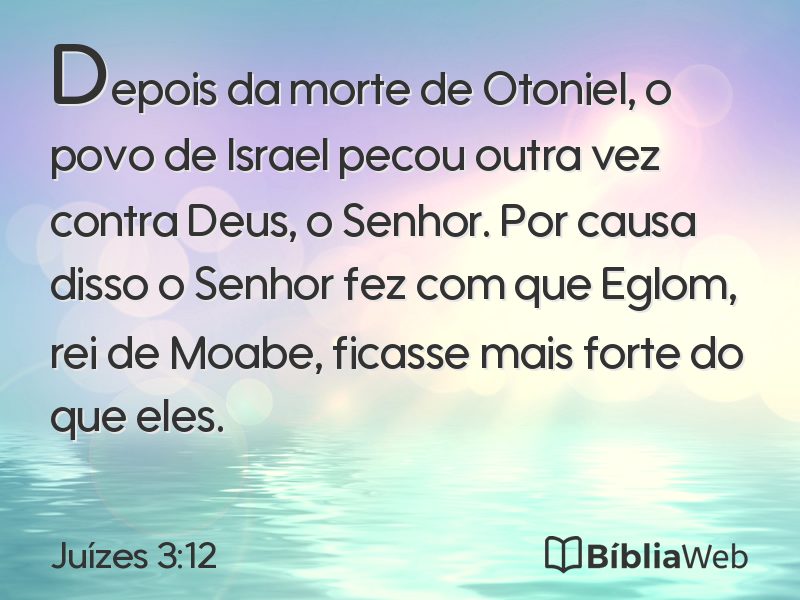 Juízes 3:12 em imagem para compartilhar