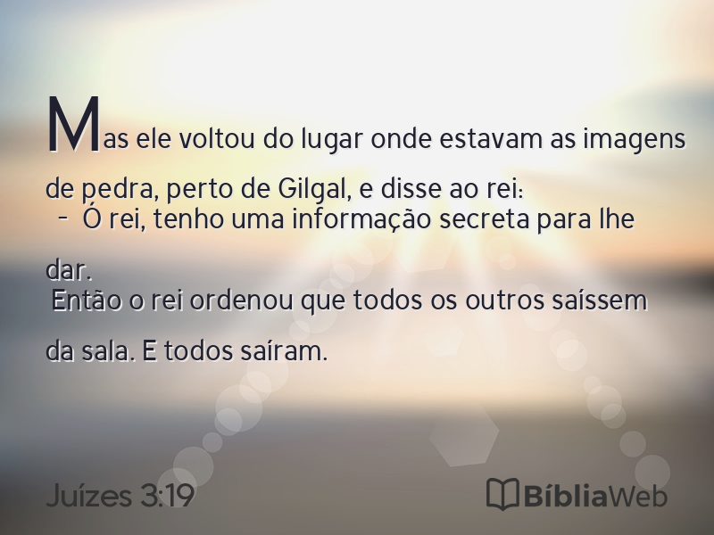 Juízes 3:19 em imagem para compartilhar