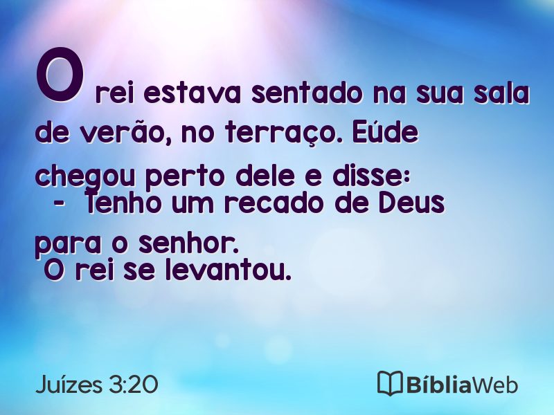 Juízes 3:20 em imagem para compartilhar