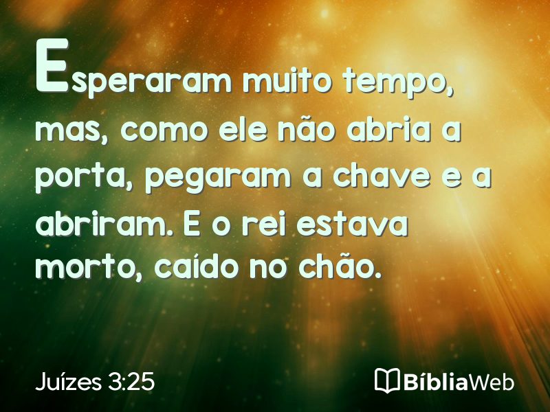 Juízes 3:25 em imagem para compartilhar