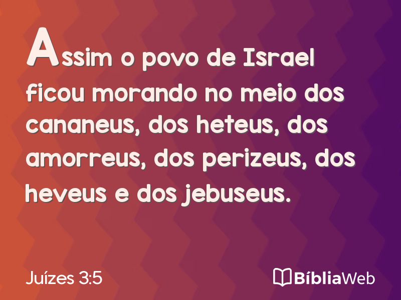 Juízes 3:5 em imagem para compartilhar