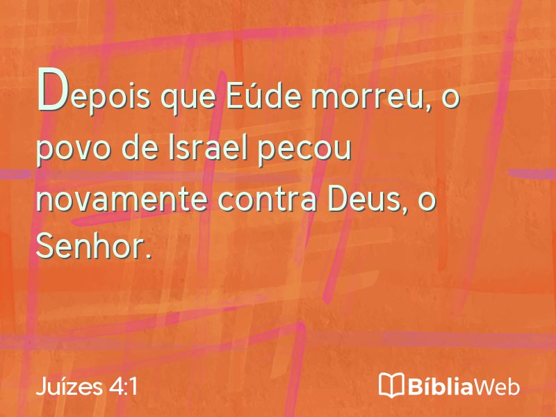 Juízes 4:1 em imagem para compartilhar