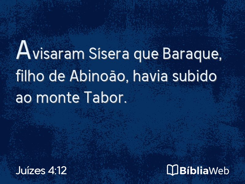 Juízes 4:12 em imagem para compartilhar