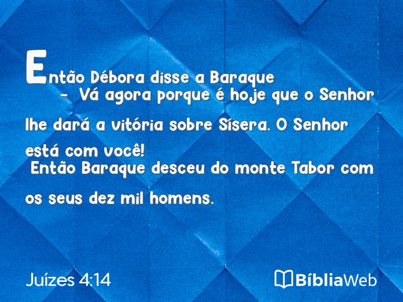 Juízes 4:14 em imagem para compartilhar