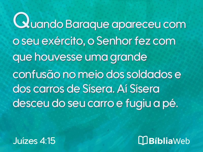 Juízes 4:15 em imagem para compartilhar